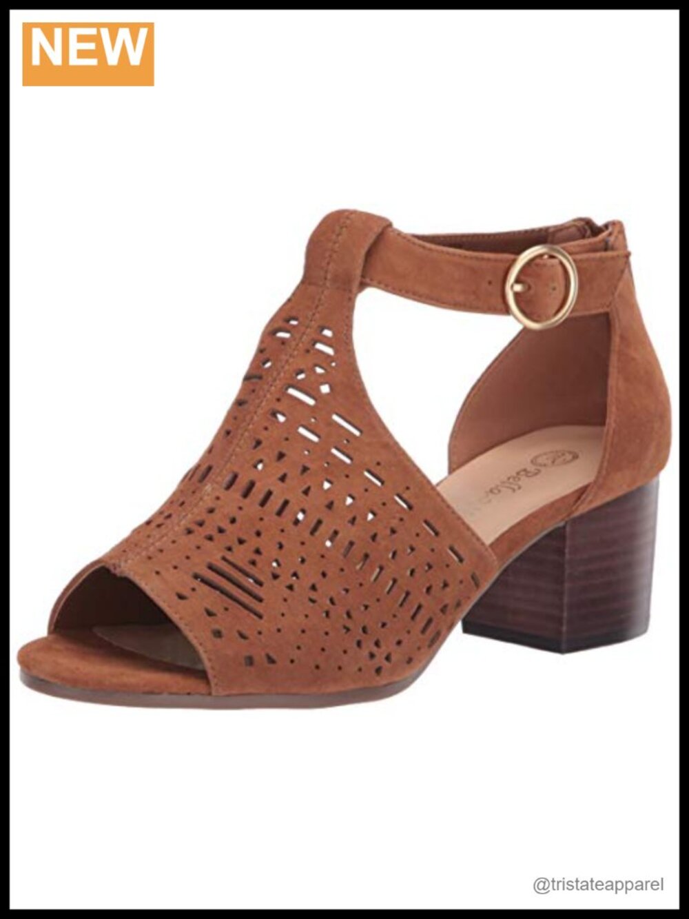 Bella Vita Women's Finn Cutout Sandal with Back Zipper - Leather